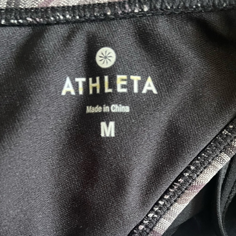 Athleta Black and Gray Activewear Top - Picture 7 of 8